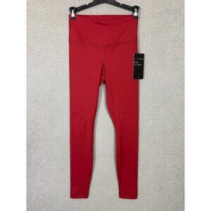 90 Degree by Reflex High Waist Power Flex Tummy Control Leggings Sangria XS NWTs